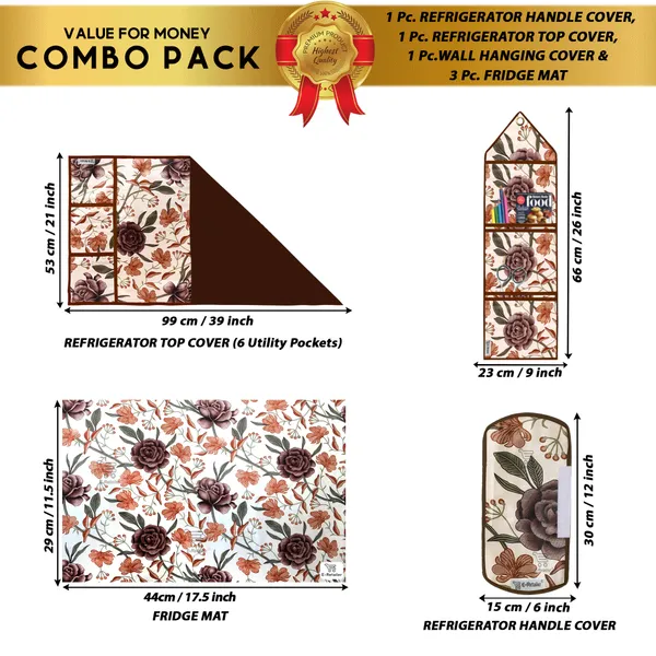 Brown_Polyester_Fabric_Appliance_Cover_&_Storage_Organizer_Combo_For_Home