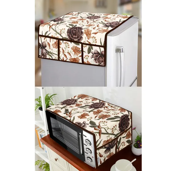Brown_Polyester_Fabric_Fridge_Top_Cover_For_Home