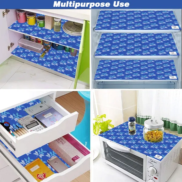 Blue_3-Layer_PolyesterFridge_Top_Cover_&_Fridge_Handle_Cover_&_3_Pc._Fridge_Mat_Set_For_Home