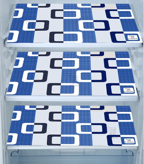 Blue_3-Layer_PolyesterFridge_Top_Cover_&_Fridge_Handle_Cover_&_3_Pc._Fridge_Mat_Set_For_Home