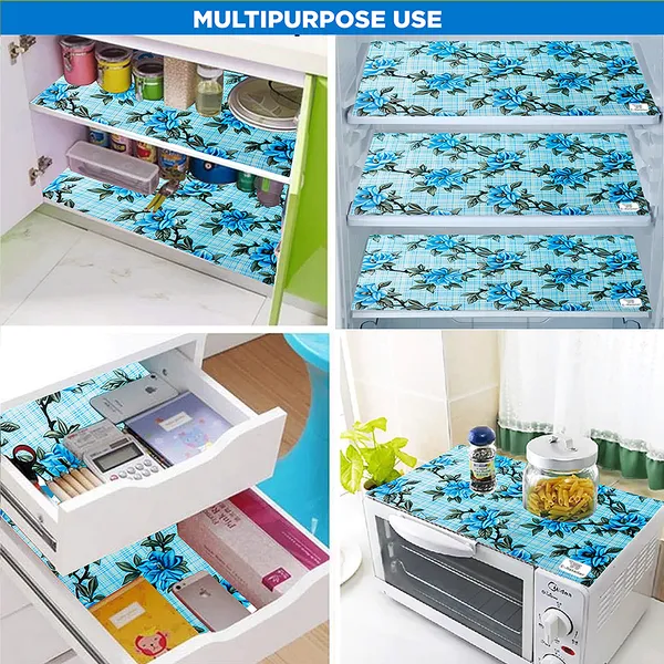 Blue_3-Layer_PolyesterFridge_Top_Cover_&_Fridge_Handle_Cover_&_3_Pc._Fridge_Mat_Set_For_Home