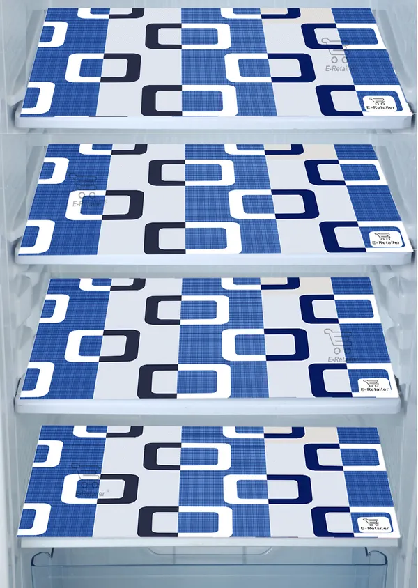 Blue_3-Layer_PolyesterFridge_Top_Cover_&_Fridge_Handle_Cover_&_4_Pc._Fridge_Mat_Set_For_Home