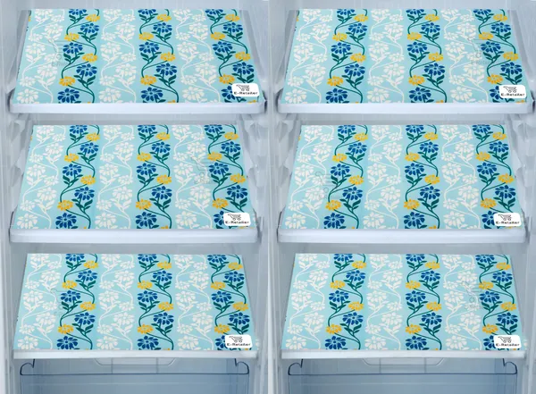 Blue_3-Layer_PolyesterFridge_Top_Cover_&_Fridge_Handle_Cover_&_6_Pc._Fridge_Mat_Set_For_Home