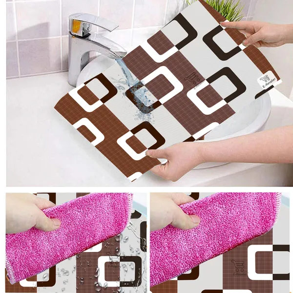 Brown_3-Layer_PolyesterWith_Premium_Pvc_Fridge_Top_Cover_With_3_Pc._Fridge_Mats_For_Home