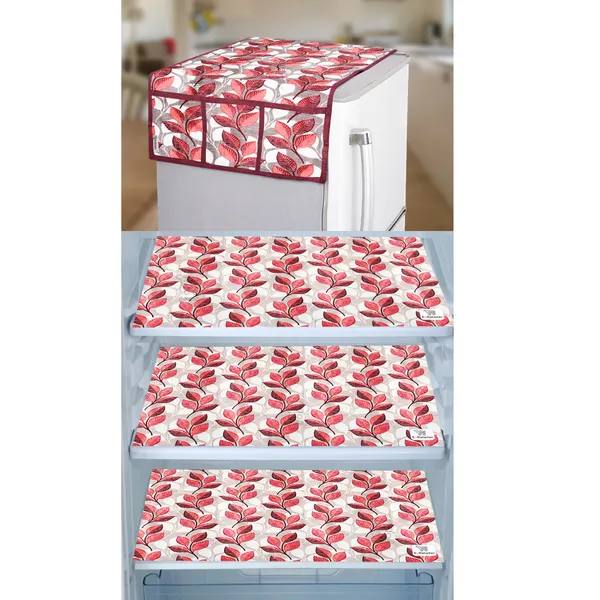 Multicolor_Polyester_Fabric_Fridge_Top_Cover_Combo_Set_For_Home