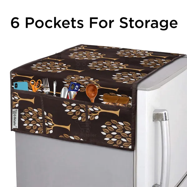 Brown_Polyester_Fabric_Fridge_Top_Cover_Combo_Set_For_Home