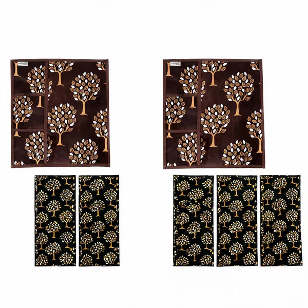 Brown_Polyester_Fabric_Fridge_Top_Cover_Combo_Set_For_Home