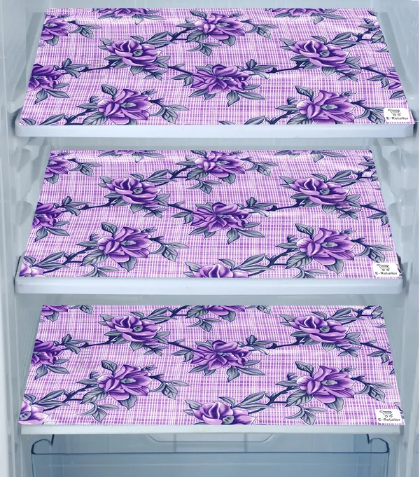 Purple_Polyester_Fabric_Fridge_Top_Cover_Combo_Set_For_Home