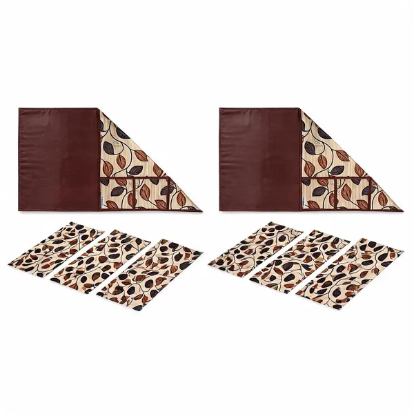 Brown_Polyester_Fabric_Fridge_Top_Cover_Combo_Set_For_Home