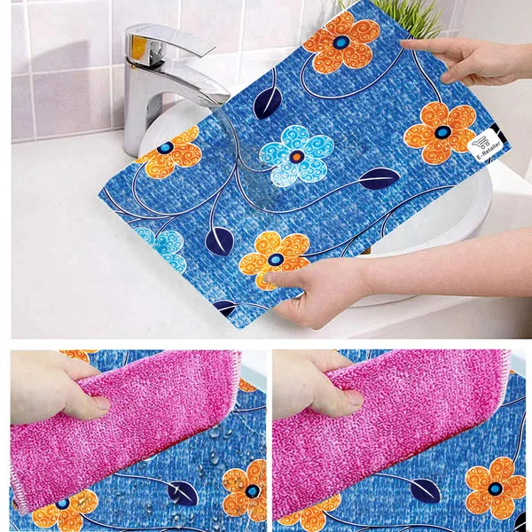 Blue_Polyester_Fabric_Fridge_Top_Cover_Combo_Set_For_Home