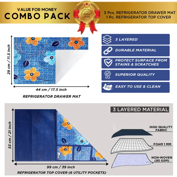 Blue_Polyester_Fabric_Fridge_Top_Cover_Combo_Set_For_Home