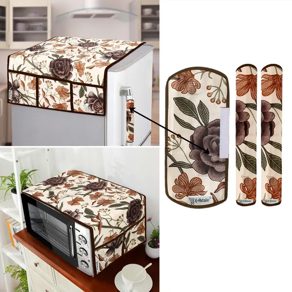 Brown_Polyester_Fabric_Fridge_Top_Cover_For_Home