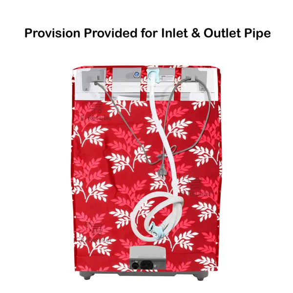 Maroon_3-Layer_PolyesterFront_Loading_Washing_Machine_Cover_&_Fridge_Top_Cover_Set_For_Home