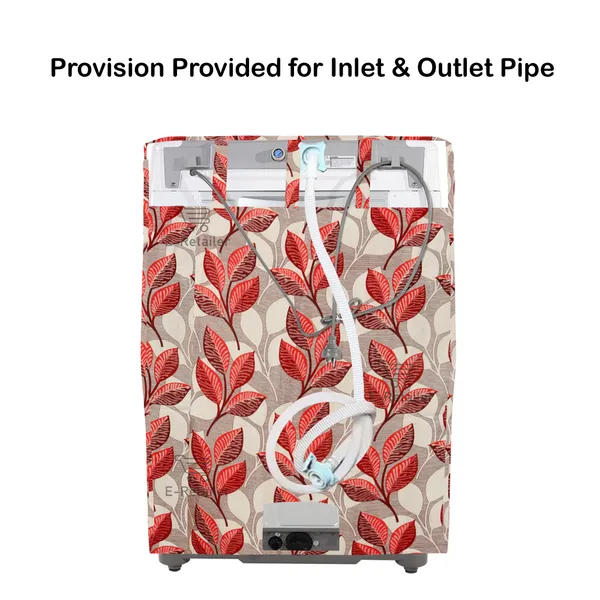 Pink_3-Layer_PolyesterFront_Loading_Washing_Machine_Cover_&_Fridge_Top_Cover_Set_For_Home