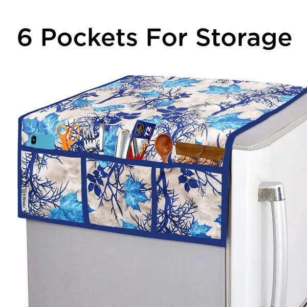 Blue_3-Layer_PolyesterFront_Loading_Washing_Machine_Cover_&_Fridge_Top_Cover_Set_For_Home