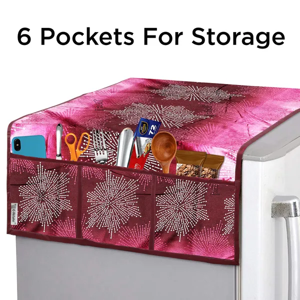 Brown_3-Layer_PolyesterFront_Loading_Washing_Machine_Cover_&_Fridge_Top_Cover_Set_For_Home