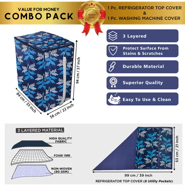Blue_3-Layer_PolyesterSemi-Automatic_Washing_Machine_Cover_&_Fridge_Top_Cover_Set_For_Home