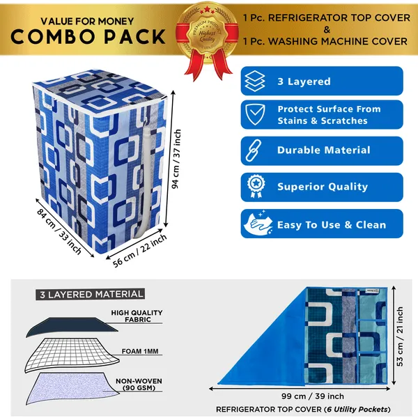 Blue_3-Layer_PolyesterSemi-Automatic_Washing_Machine_Cover_&_Fridge_Top_Cover_Set_For_Home