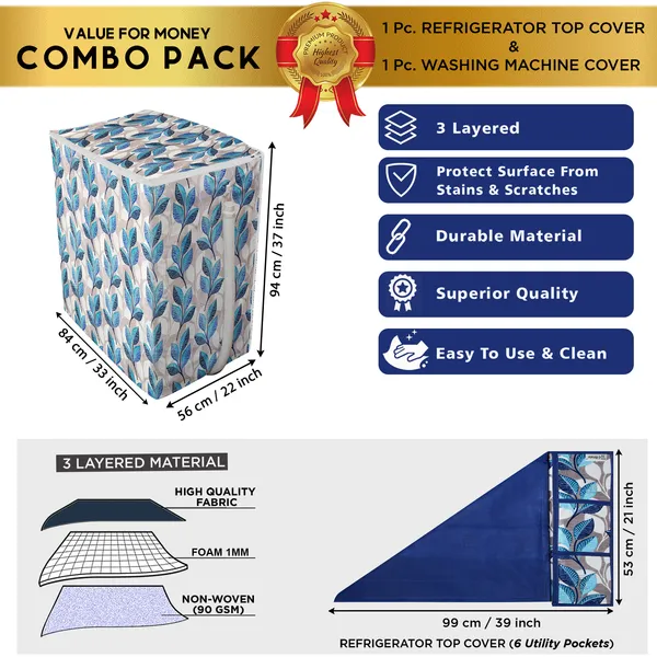 Blue_3-Layer_PolyesterSemi-Automatic_Washing_Machine_Cover_&_Fridge_Top_Cover_Set_For_Home