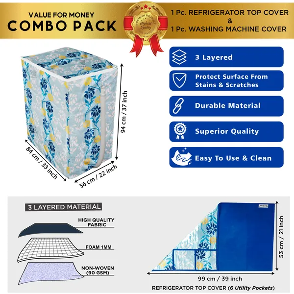 Blue_3-Layer_PolyesterSemi-Automatic_Washing_Machine_Cover_&_Fridge_Top_Cover_Set_For_Home