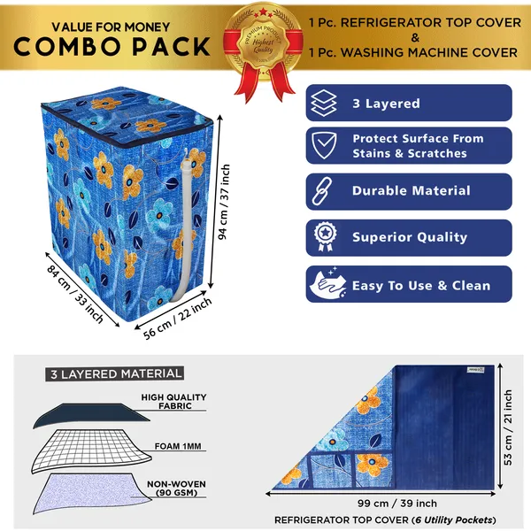 Blue_3-Layer_PolyesterSemi-Automatic_Washing_Machine_Cover_&_Fridge_Top_Cover_Set_For_Home