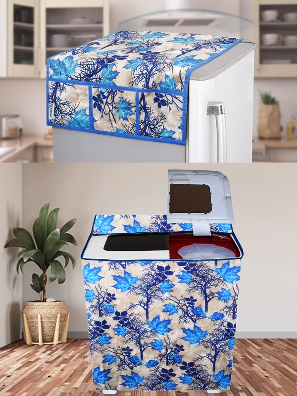 Blue_3-Layer_PolyesterSemi-Automatic_Washing_Machine_Cover_&_Fridge_Top_Cover_Set_For_Home