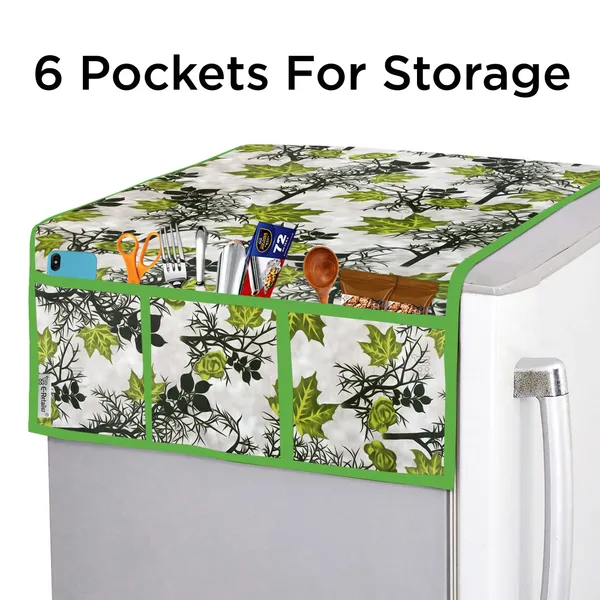 Green_3-Layer_PolyesterSemi-Automatic_Washing_Machine_Cover_&_Fridge_Top_Cover_Set_For_Home