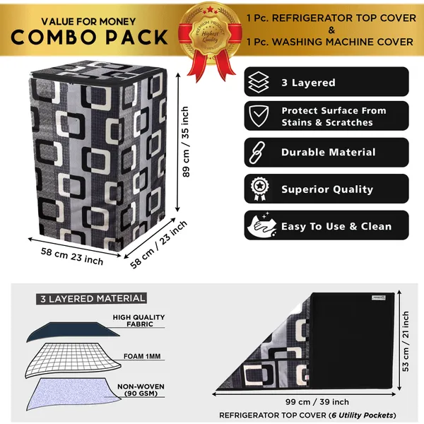 Black_3-Layer_PolyesterTop_Load_And_Fully_Automatic_Washing_Machine_Cover_&_Fridge_Top_Cover_Set_For_Home