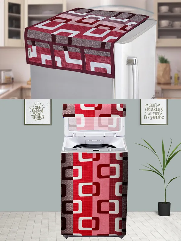 Purple_3-Layer_PolyesterTop_Load_And_Fully_Automatic_Washing_Machine_Cover_&_Fridge_Top_Cover_Set_For_Home