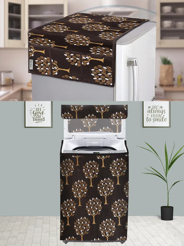 Brown_3-Layer_PolyesterTop_Load_And_Fully_Automatic_Washing_Machine_Cover_&_Fridge_Top_Cover_Set_For_Home
