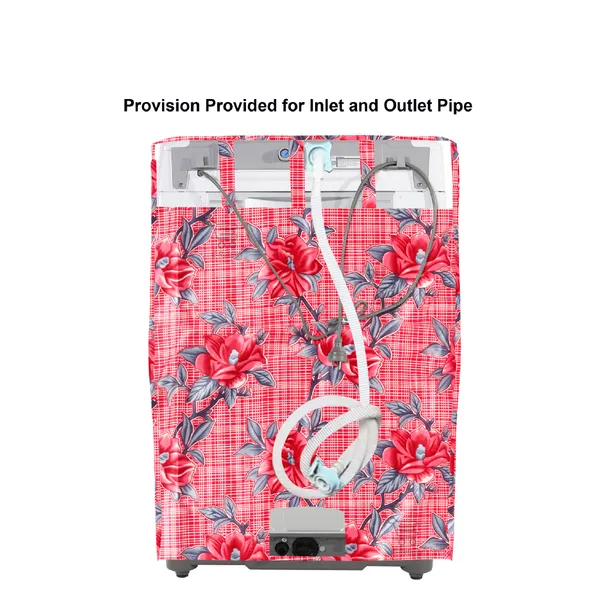 Red_3-Layer_PolyesterTop_Load_And_Fully_Automatic_Washing_Machine_Cover_&_Fridge_Top_Cover_Set_For_Home