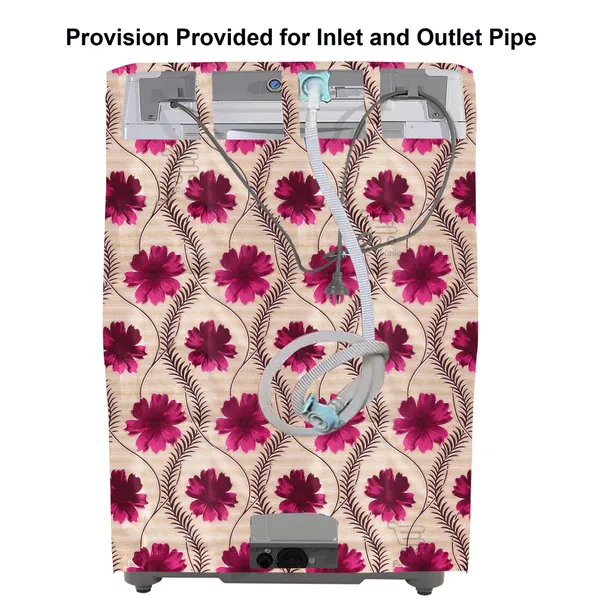 Red_3-Layer_PolyesterTop_Load_And_Fully_Automatic_Washing_Machine_Cover_&_Fridge_Top_Cover_Set_For_Home
