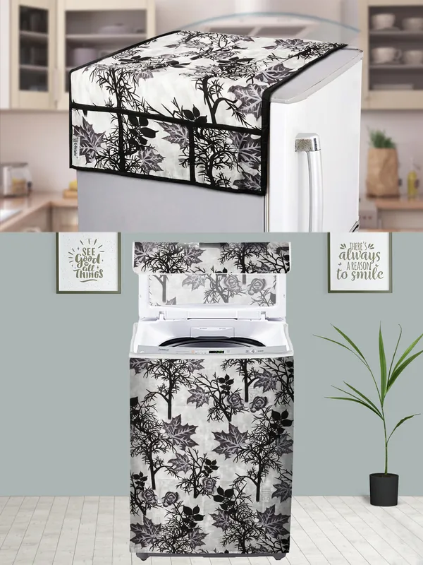Black_3-Layer_PolyesterTop_Load_And_Fully_Automatic_Washing_Machine_Cover_&_Fridge_Top_Cover_Set_For_Home