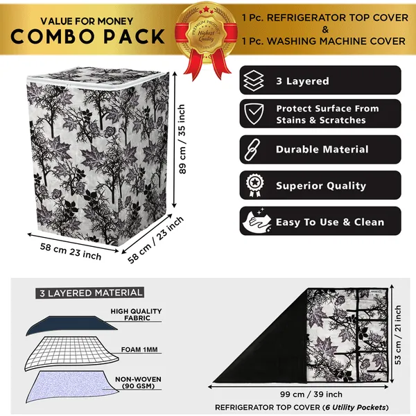 Black_3-Layer_PolyesterTop_Load_And_Fully_Automatic_Washing_Machine_Cover_&_Fridge_Top_Cover_Set_For_Home