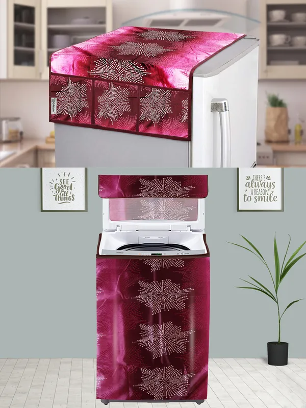 Brown_3-Layer_PolyesterTop_Load_And_Fully_Automatic_Washing_Machine_Cover_&_Fridge_Top_Cover_Set_For_Home