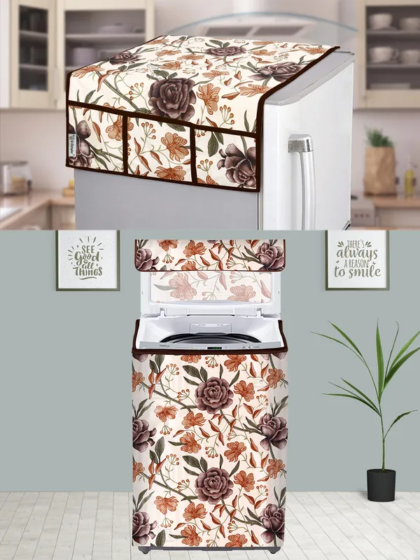 Brown_3-Layer_PolyesterTop_Load_And_Fully_Automatic_Washing_Machine_Cover_&_Fridge_Top_Cover_Set_For_Home