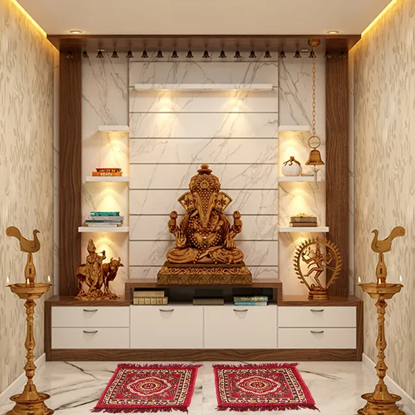 Red_Polyester_Fabric_Pooja_Aasan_Mat_Set_For_Home
