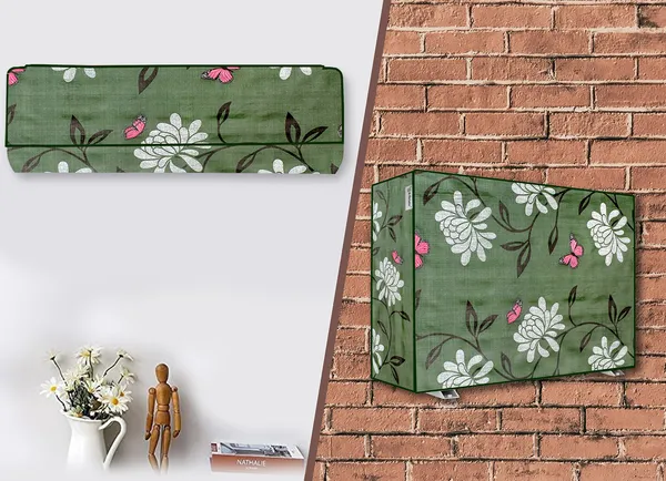 Green_Polyester_Fabric_Split_Ac_Cover_For_Home