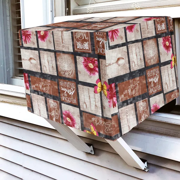 Brown_Polyester_Fabric_Window_Ac_Cover_For_Home
