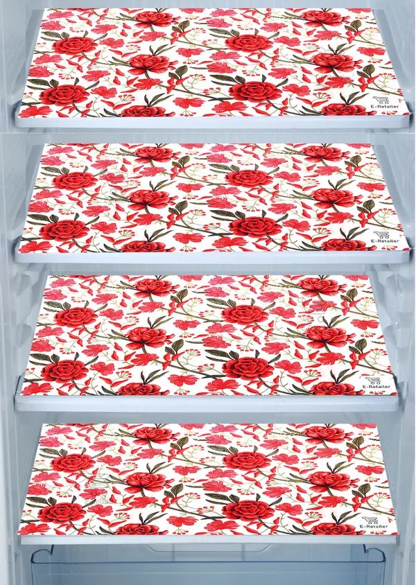 Waterproof_Pvc_Refrigerator_Drawer_Mats/_Multipurpose_Mats/Fridge_Mats_Set_Of_4_Pcs_(Color-Floral_Red,_Size-17.5X11.5_Inches)