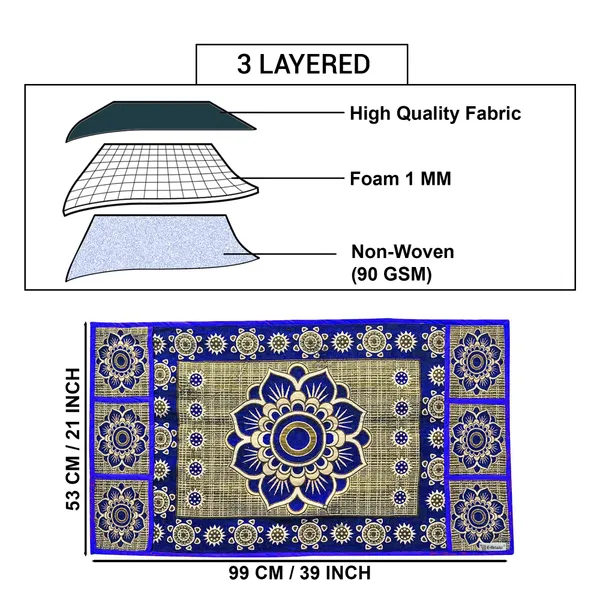 Blue_Polyester_Fabric_Fridge_Top_Cover_For_Home