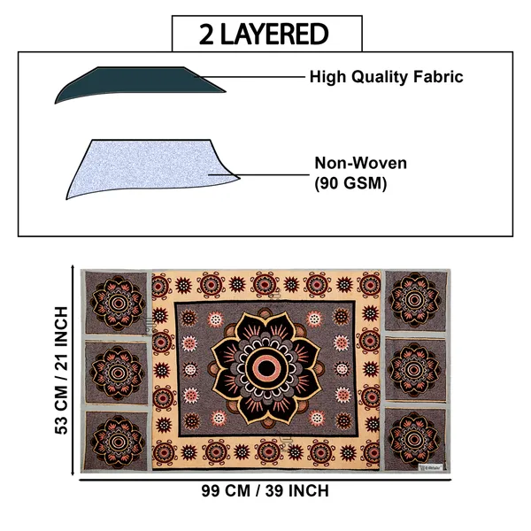 Grey_Polyester_Fabric_Fridge_Top_Cover_For_Home