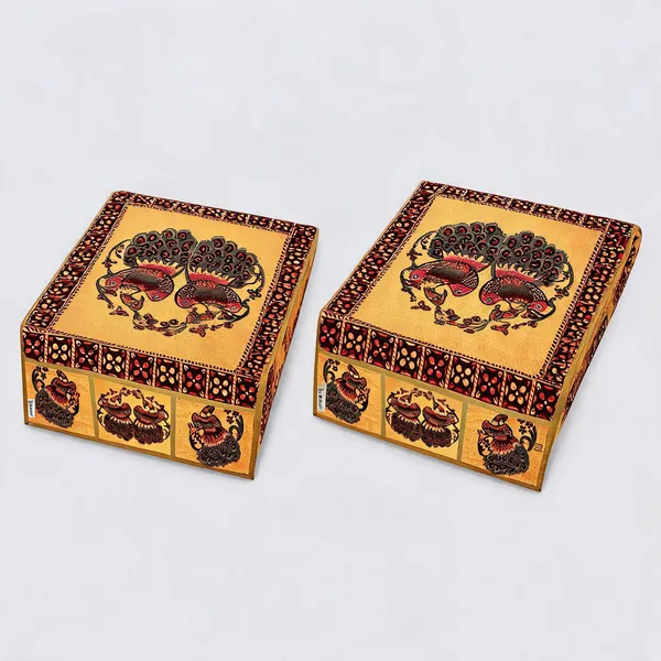 Golden_Polyester_Fabric_Fridge_Top_Cover_For_Home