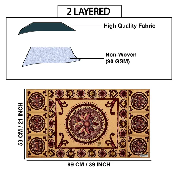 Golden_Polyester_Fabric_Fridge_Top_Cover_For_Home