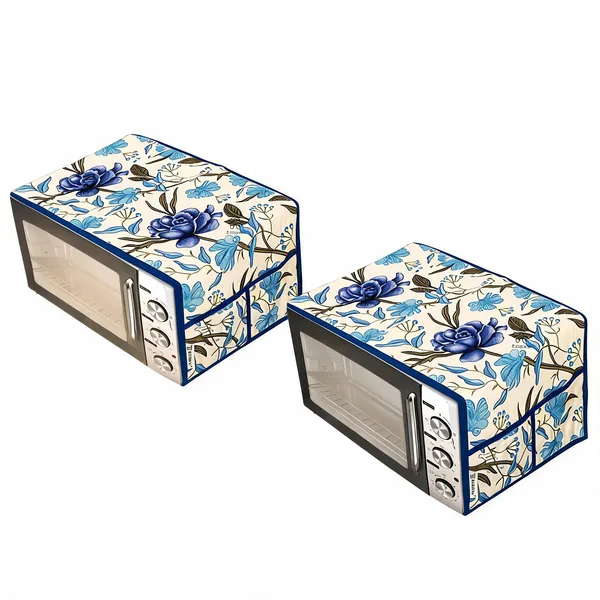Blue_Polyester_Fabric_Microwave_Oven_Top_Cover_For_Home