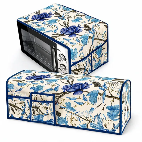 Blue_Polyester_Fabric_Microwave_Oven_Top_Cover_For_Home