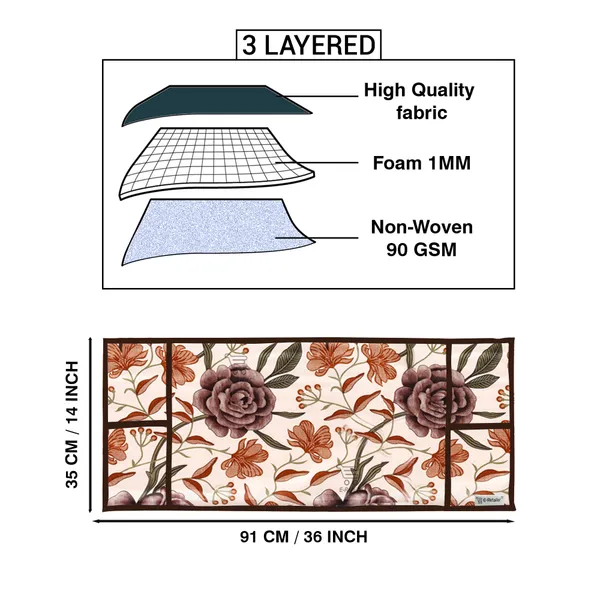 Brown_Polyester_Fabric_Microwave_Oven_Top_Cover_For_Home