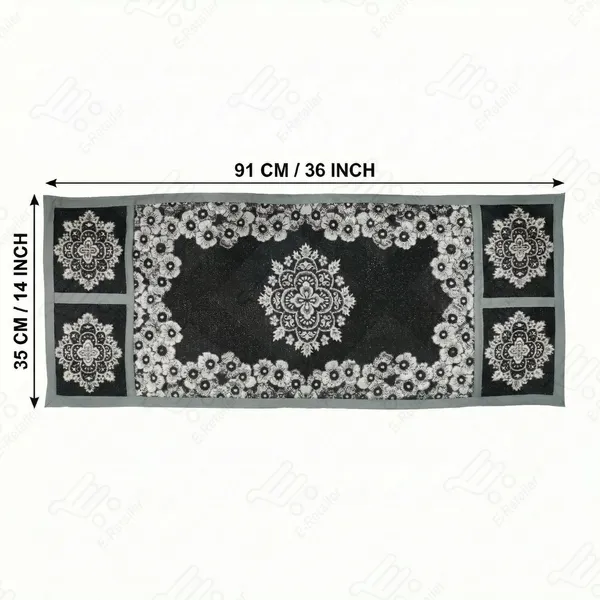 Black_Polyester_Fabric_Microwave_Oven_Top_Cover_For_Home