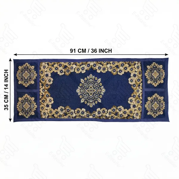 Blue_Polyester_Fabric_Microwave_Oven_Top_Cover_For_Home