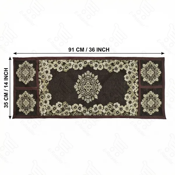 Brown_Polyester_Fabric_Microwave_Oven_Top_Cover_For_Home